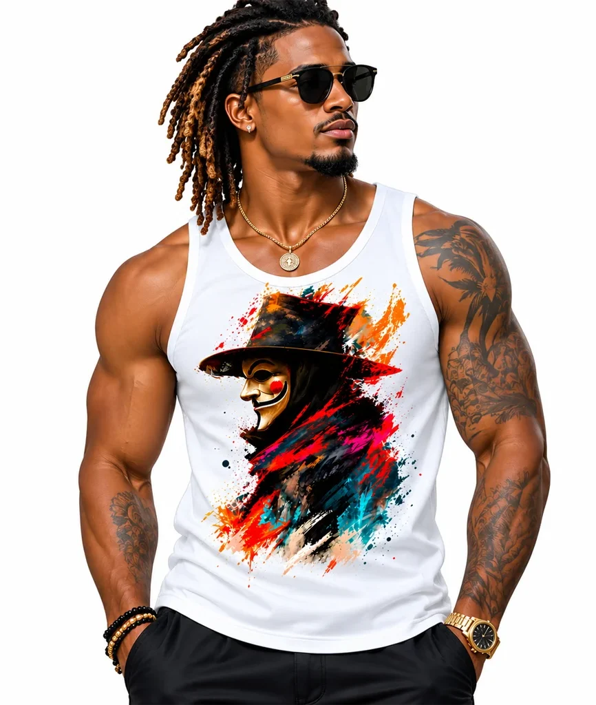 V for Vendetta Guy Fawkes Tank Top