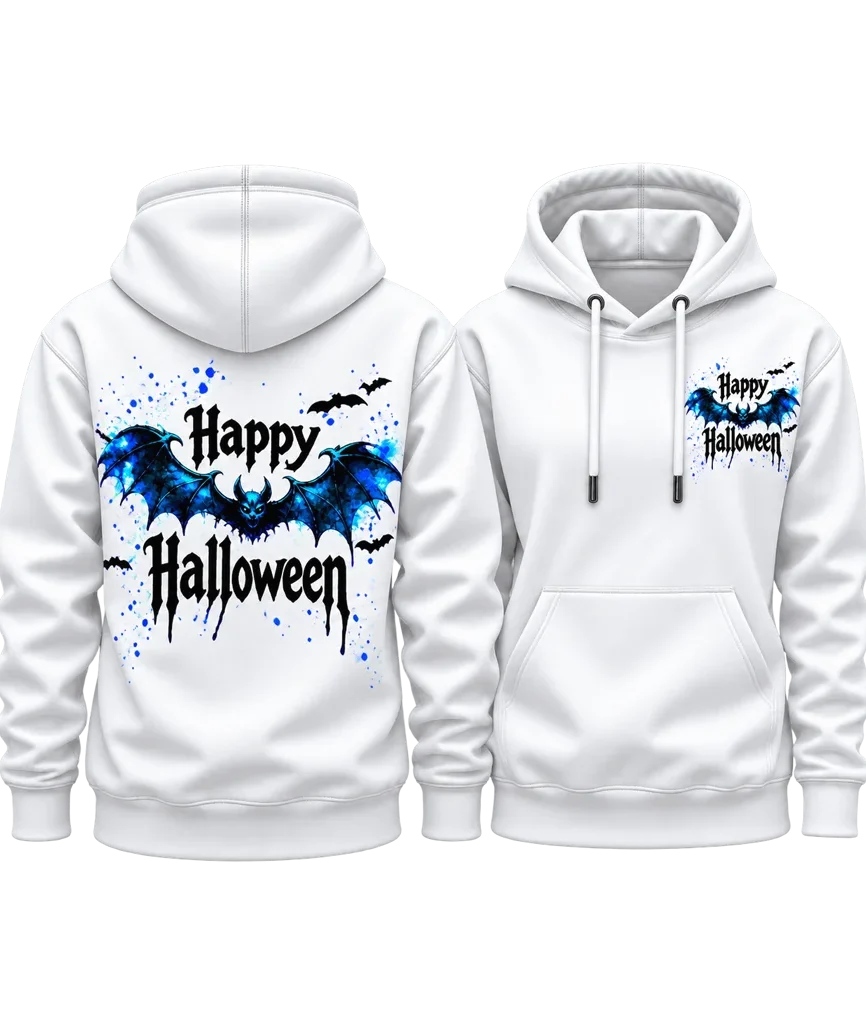 Van Helsing Blue Bat Wings Dual-Print Hoodie