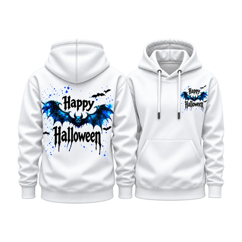 Van Helsing Blue Bat Wings Dual-Print Hoodie