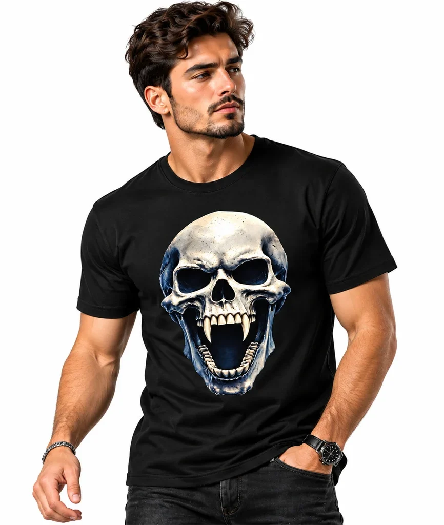 Van Helsing Vampire Skull T-Shirt