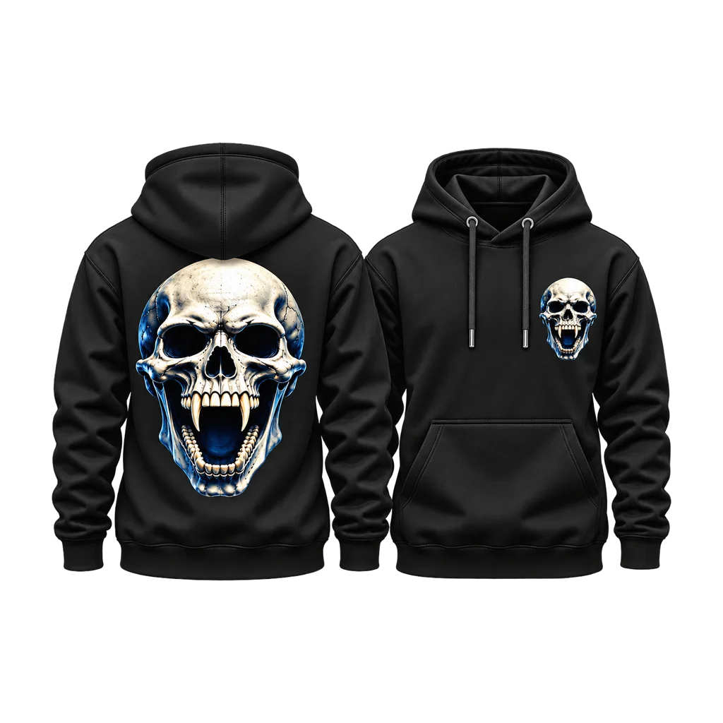 Van Helsing Vampire Skull Dual-Print Hoodie