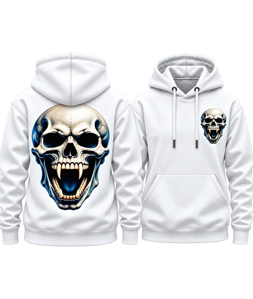 Van Helsing Vampire Skull Dual-Print Hoodie