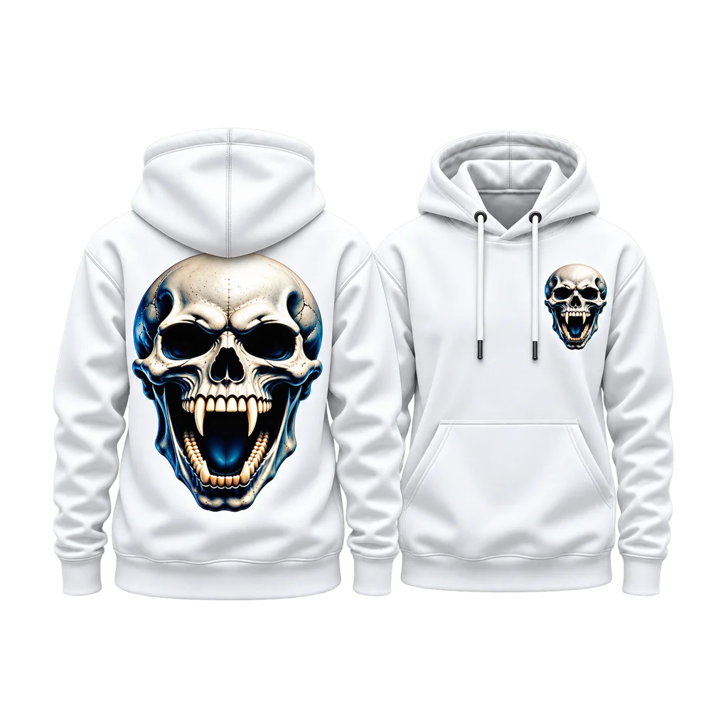 Van Helsing Vampire Skull Dual-Print Hoodie