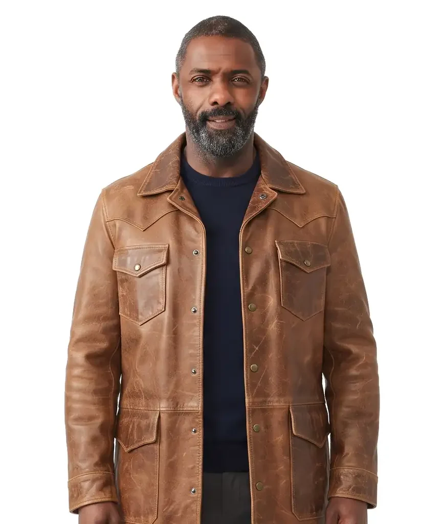 Vintage Western Leather Coat