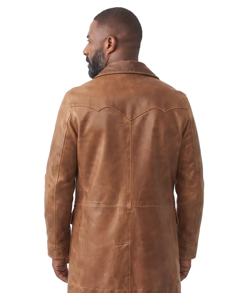 Vintage Western Leather Coat