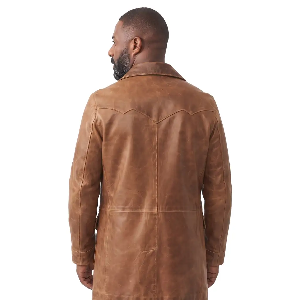 Vintage Western Leather Coat