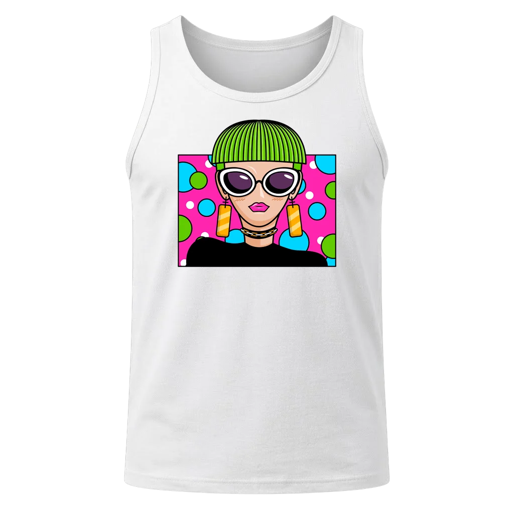 Funk Pop Culture White Tank Top