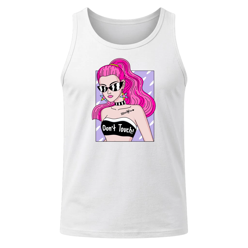 Don't Touch White Tank Top