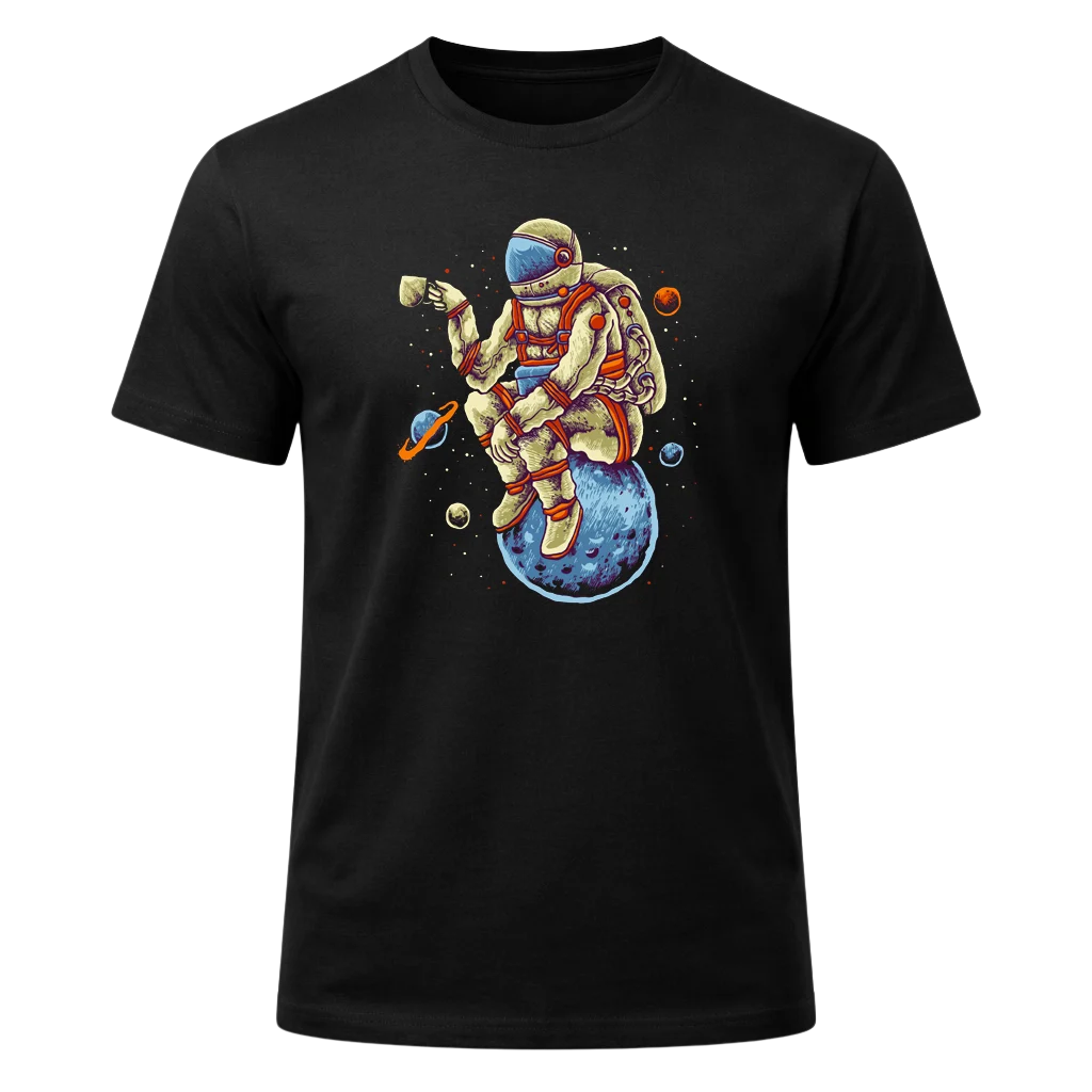 Astronaut Black Graphic T-Shirt