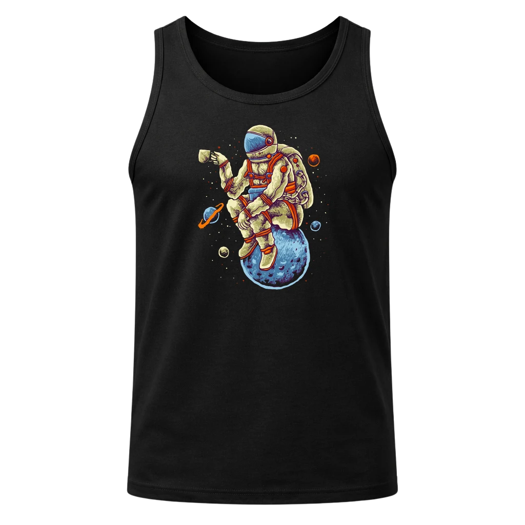 Astronaut Black Tank Top