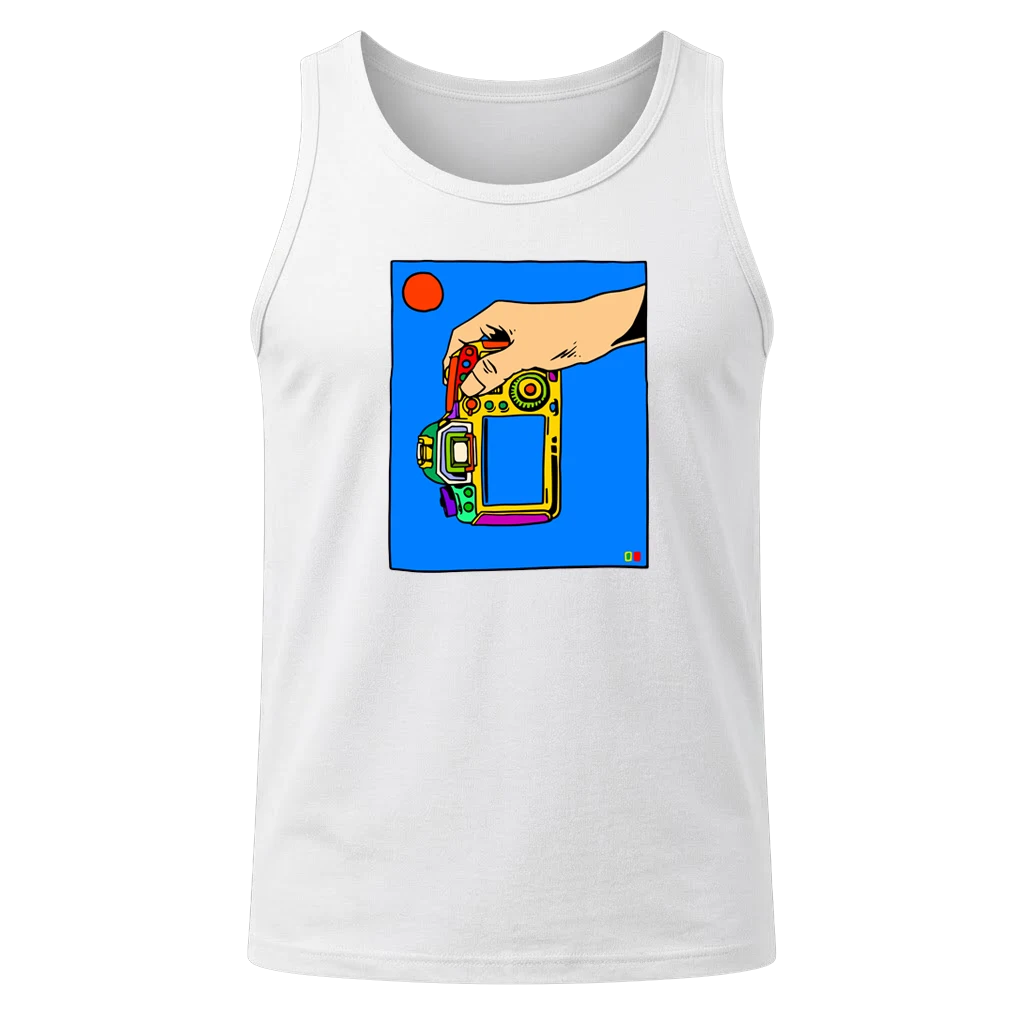 Pop Art Retro White Tank Top