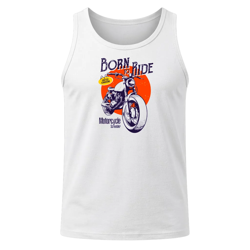 Born To Ride Black Tank Top