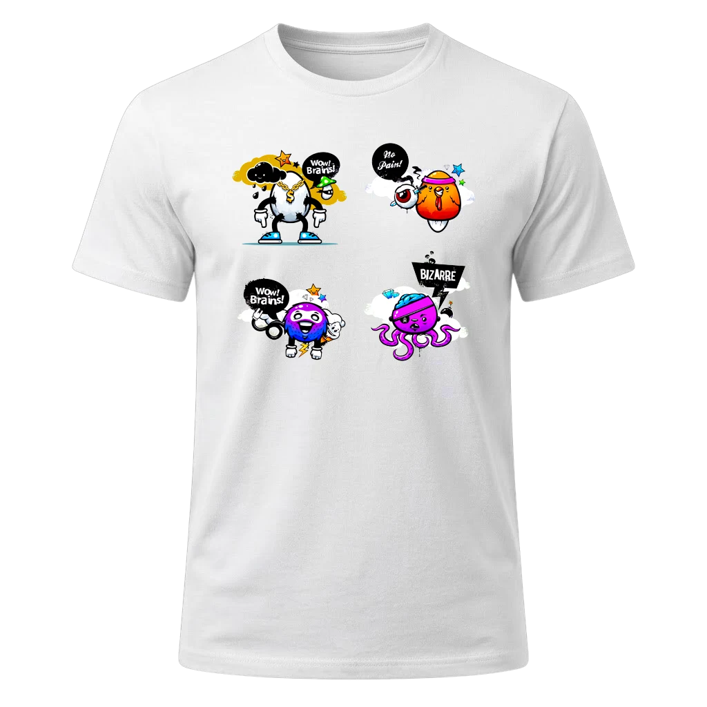 Brainstorm Bizarre Cartoon Graphic T-Shirt