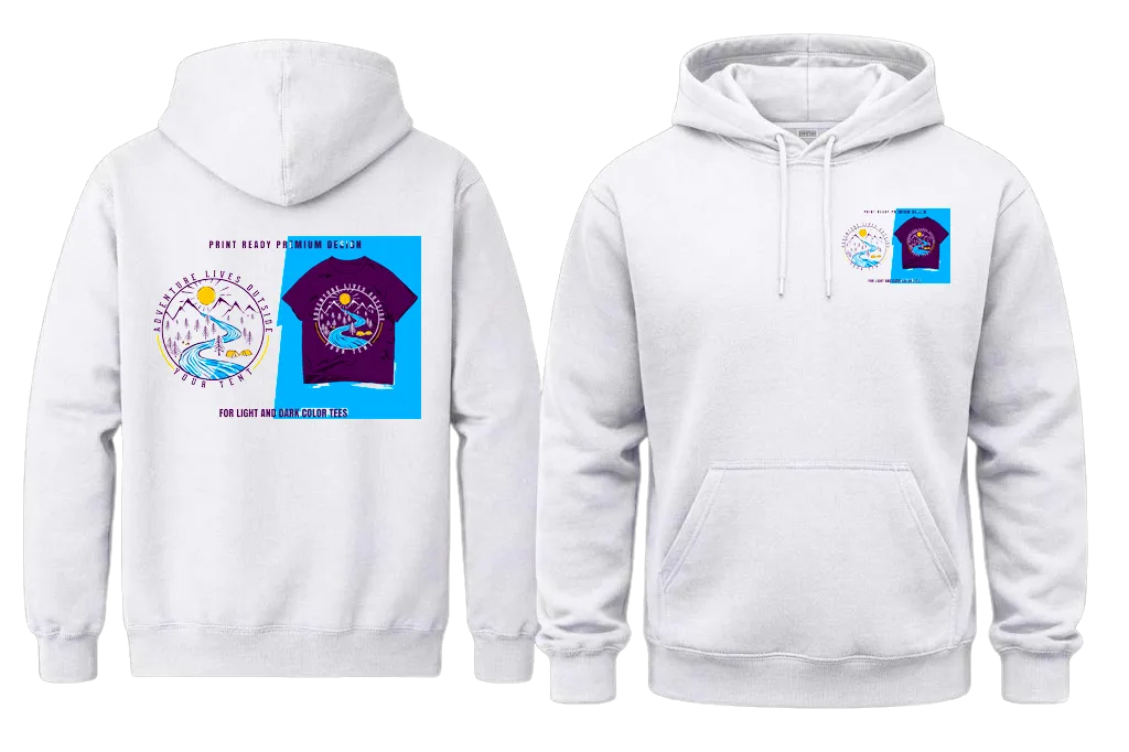 The Camp Horizon Front And Back Print Hoodie