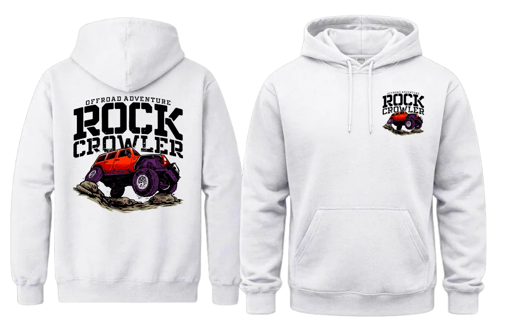Rock Crowler Front And Back Print Hoodie