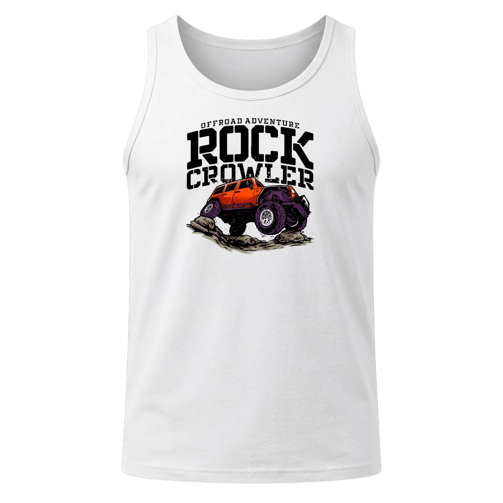 Rock Crowler White Tank Top