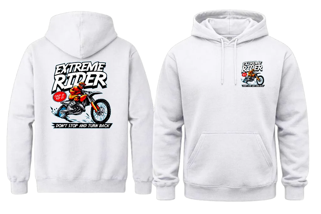 Don't Stop And Turn Back Front And Back Print Hoodie