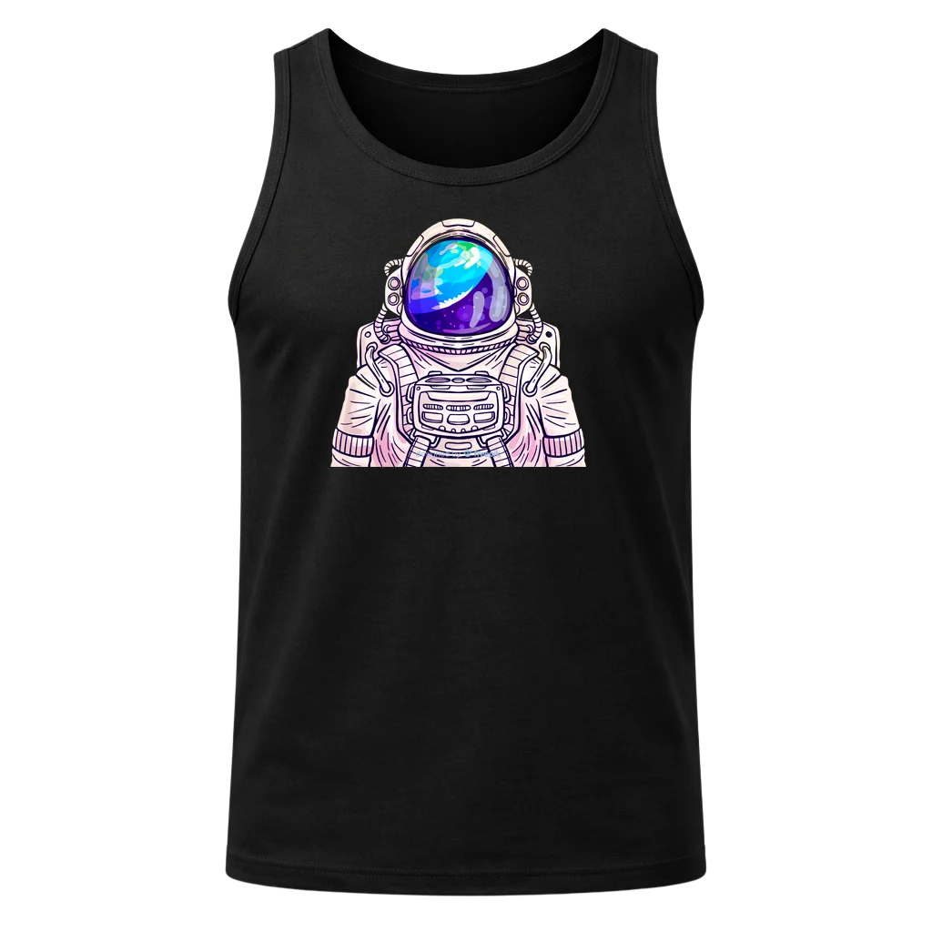Cosmic Reflection Black Tank Top