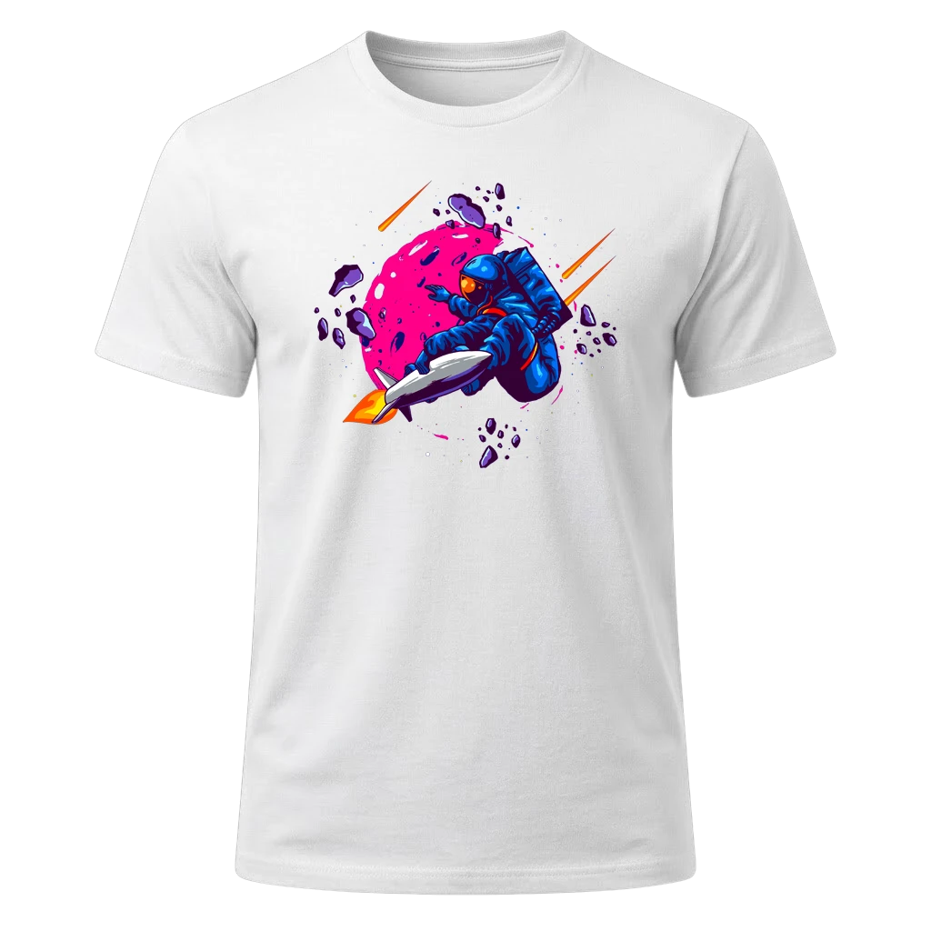 Cosmic Surfer Graphic T-Shirt