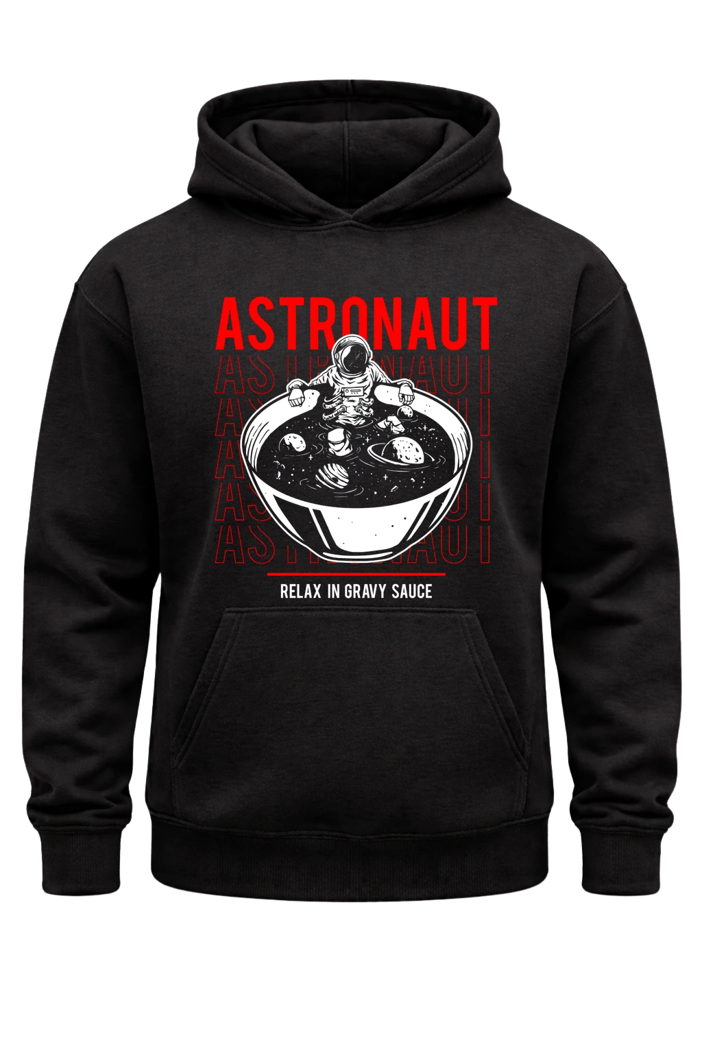 Astronaut White Print Hoodie