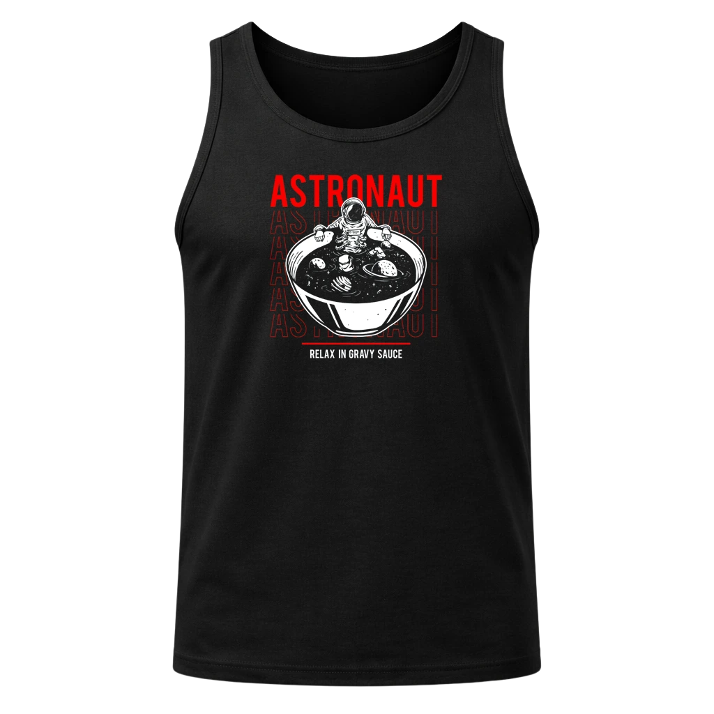 Astronaut Black Tank Top