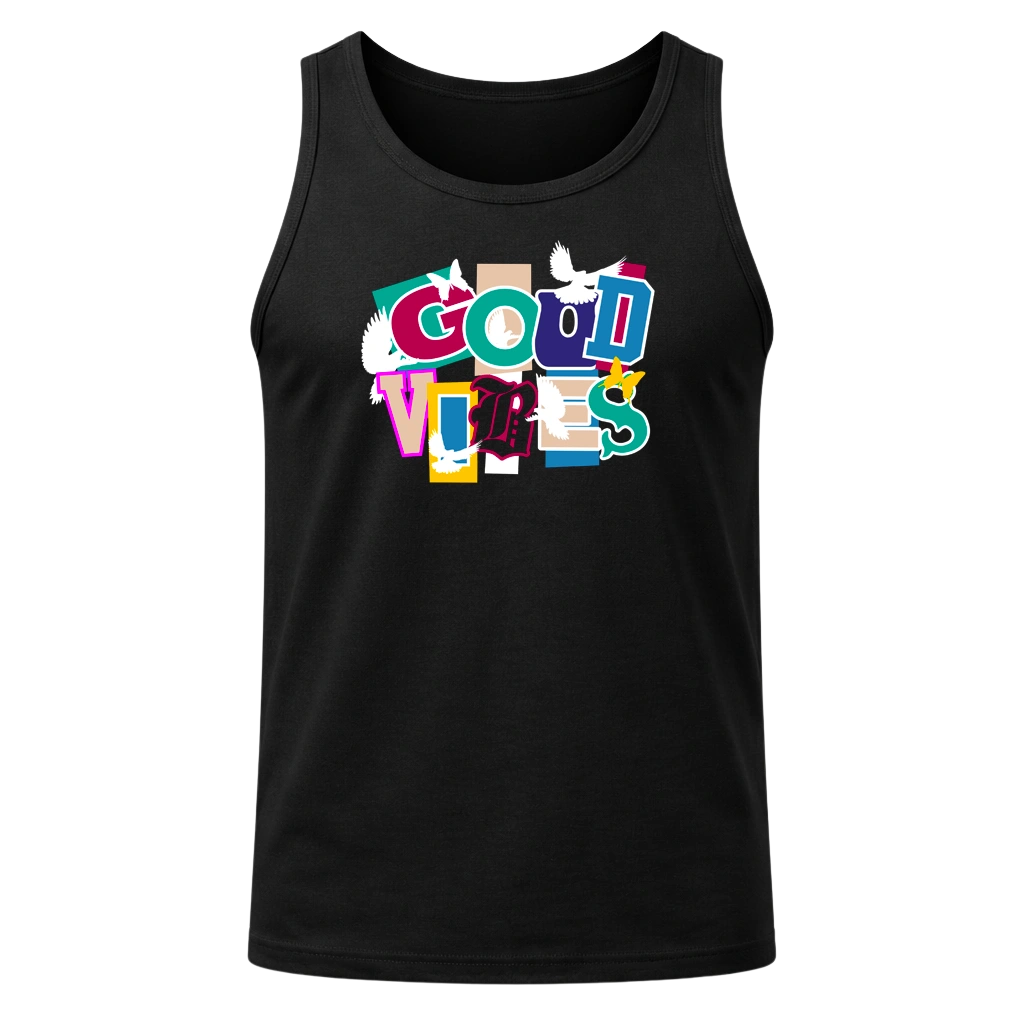 Good Vibes Black Tank Top