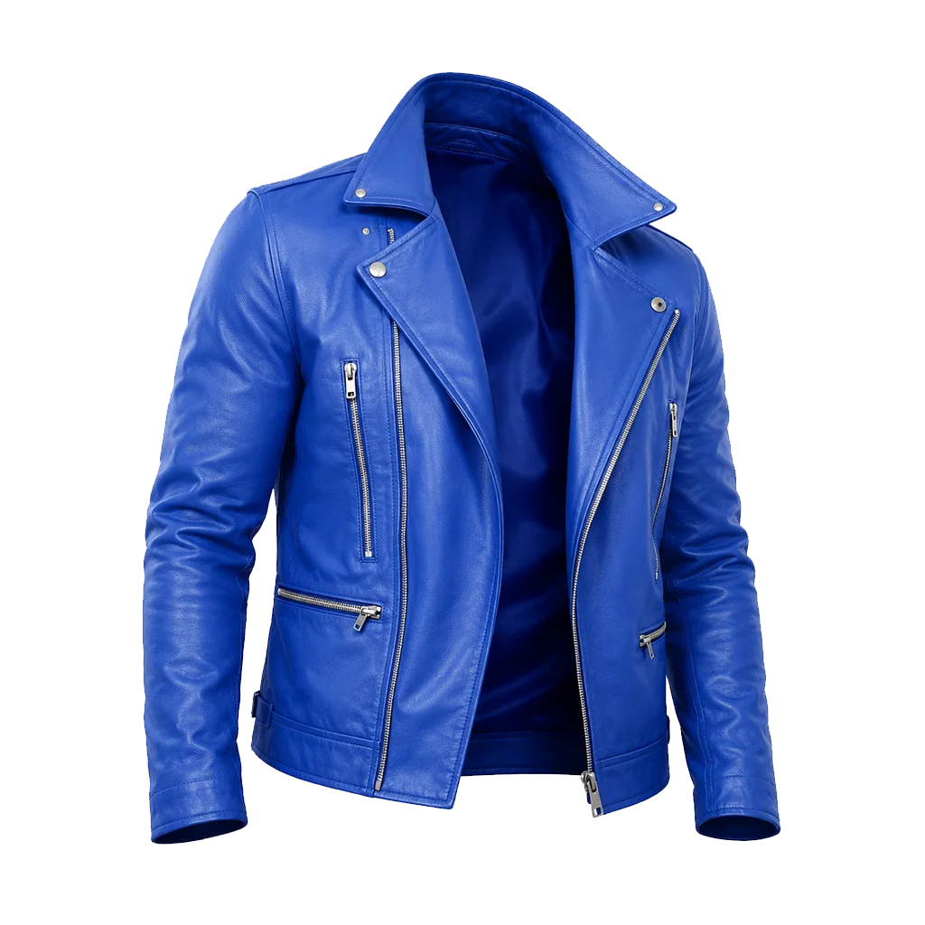 WWE Finn Balor Blue Leather Jacket
